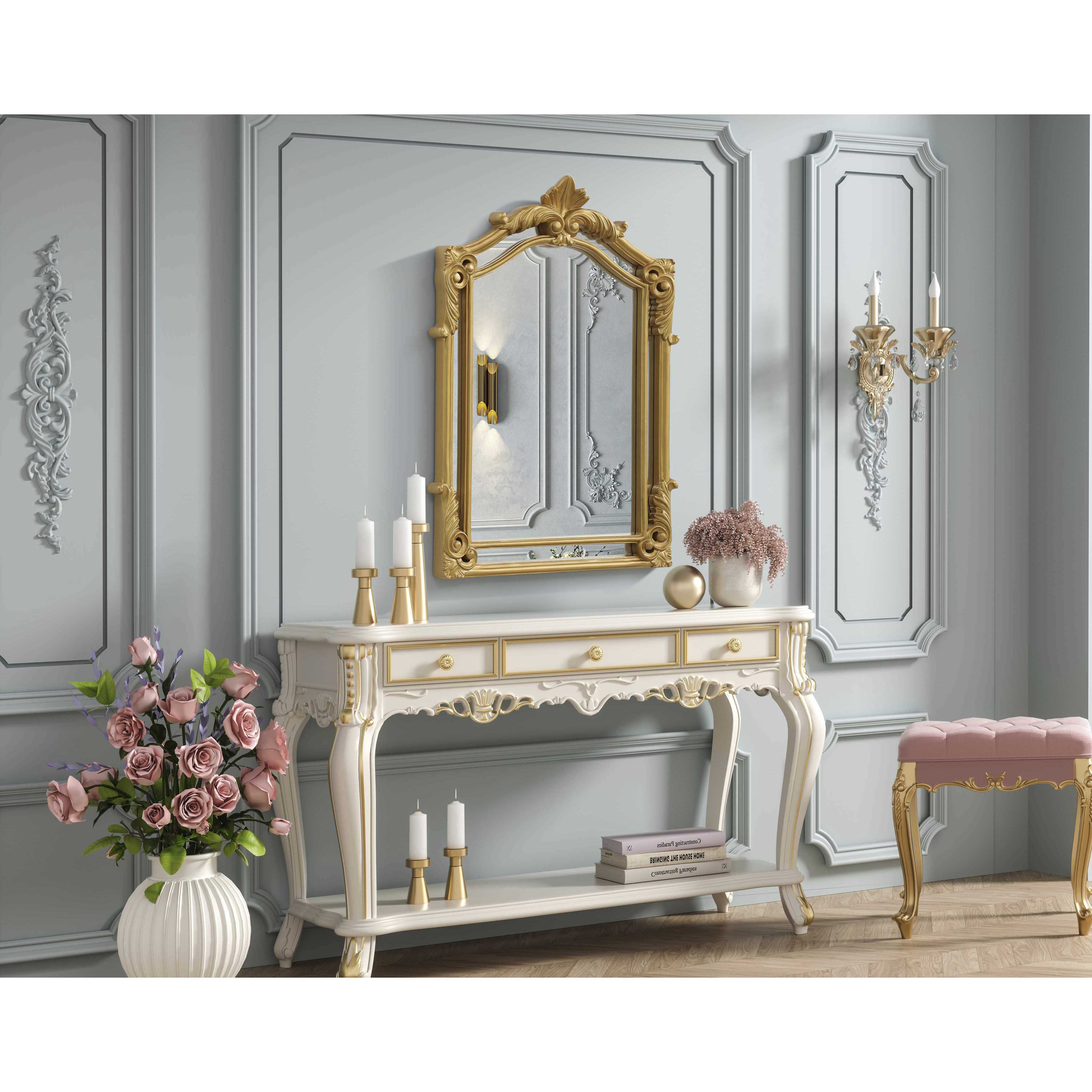 Madeline 36 X 25.5 inch Gold Leaf Mirror