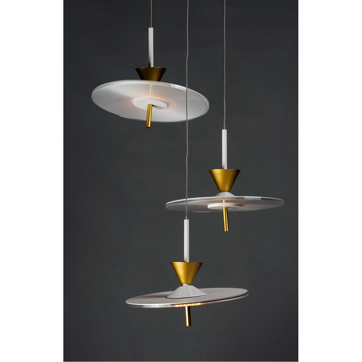 Circuit LED 17 inch Matte White Multi-Light Pendant Ceiling Light