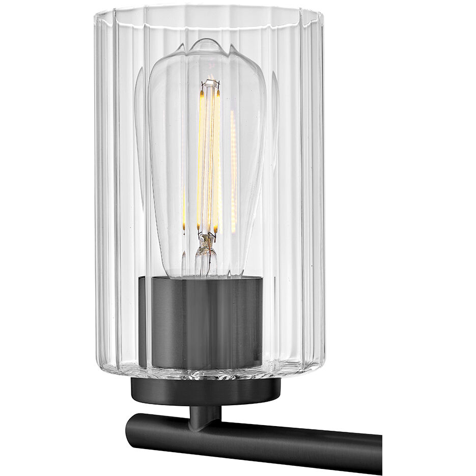 Leta 2 Light 13.75 inch Black Bath Light Wall Light