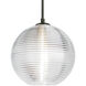 Kristall 8 1 Light Black Cord Pendant Ceiling Light