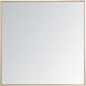 Monet 36 X 36 inch Brass Wall Mirror