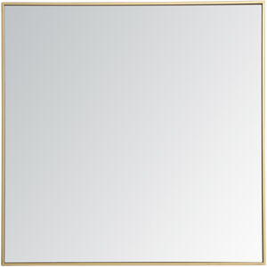 Monet 36 X 36 inch Brass Wall Mirror
