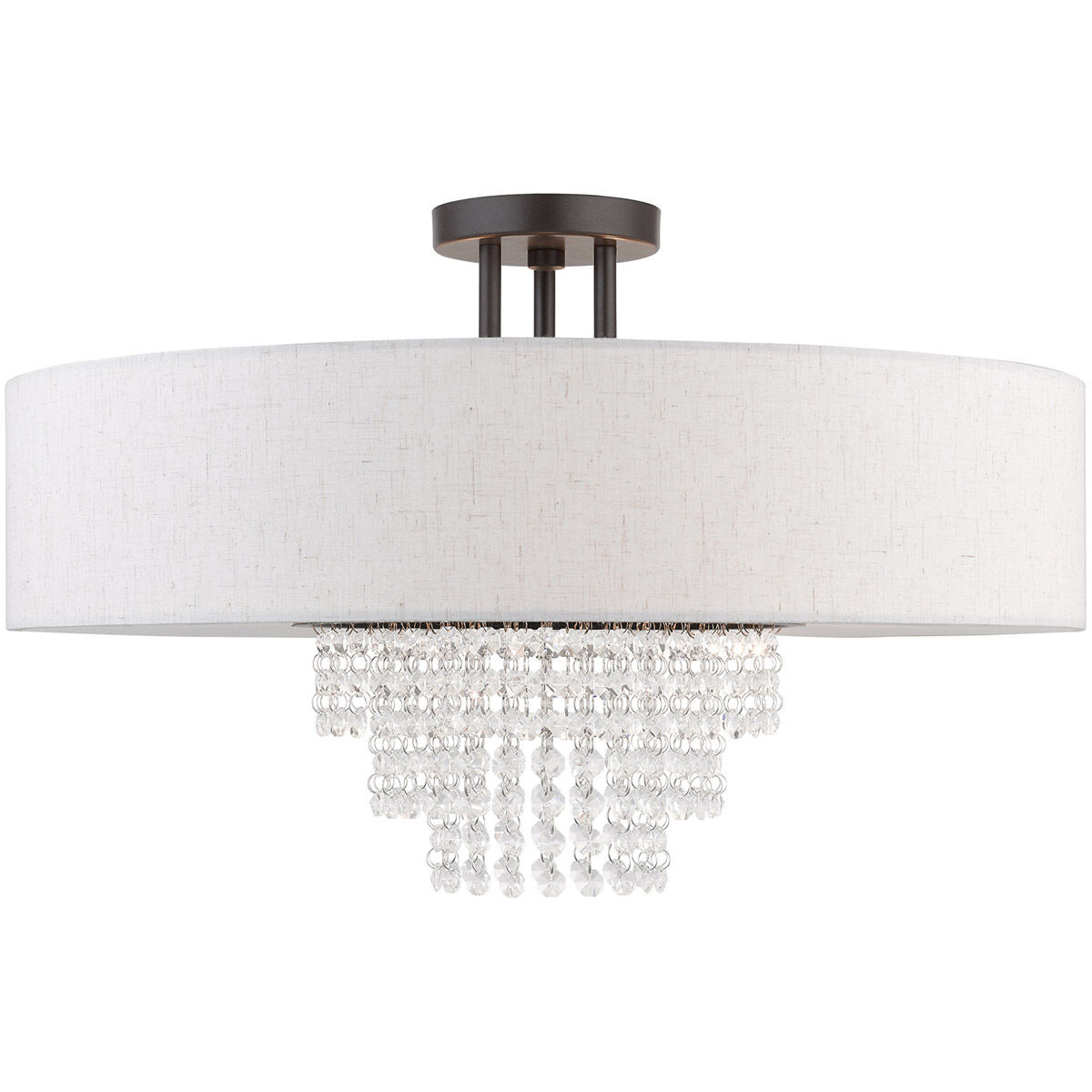 Carlisle 5 Light 22 inch English Bronze Semi-Flush Mount Ceiling Light