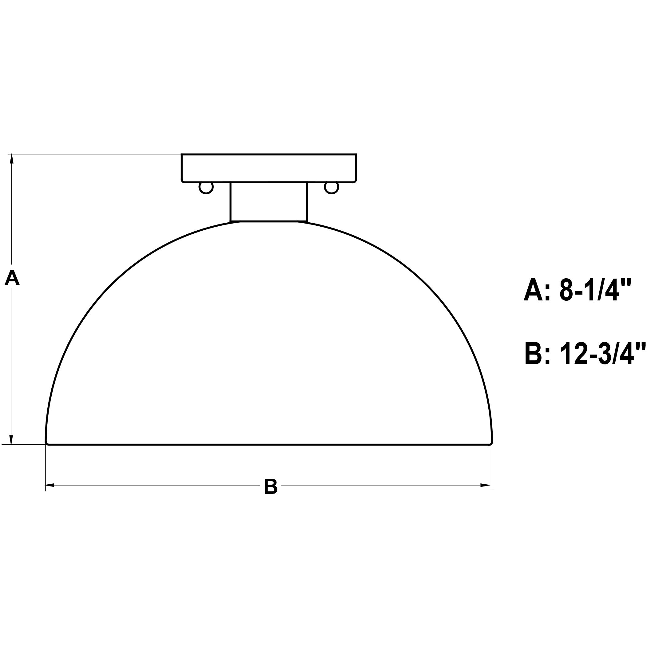Devon LED 12.75 inch Glossy White and Satin Brass Semi-Flush Mount Ceiling Light