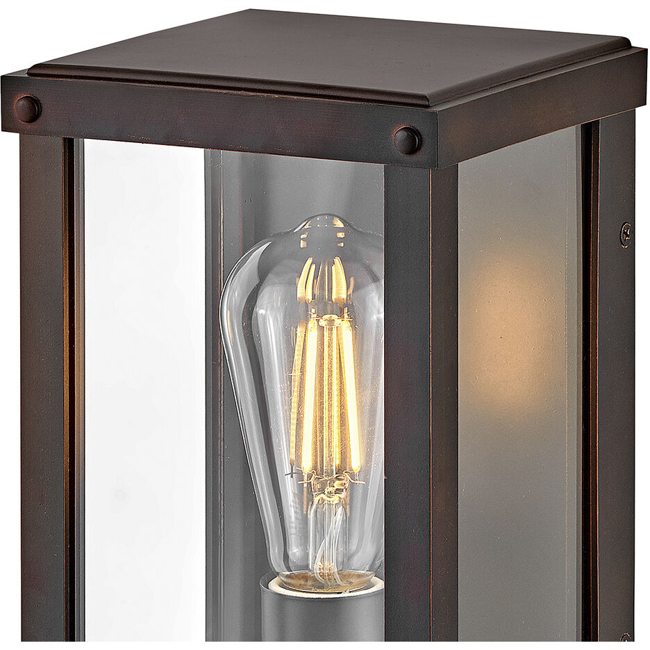Beckham Outdoor Wall Mount Lantern in Blackened Copper
