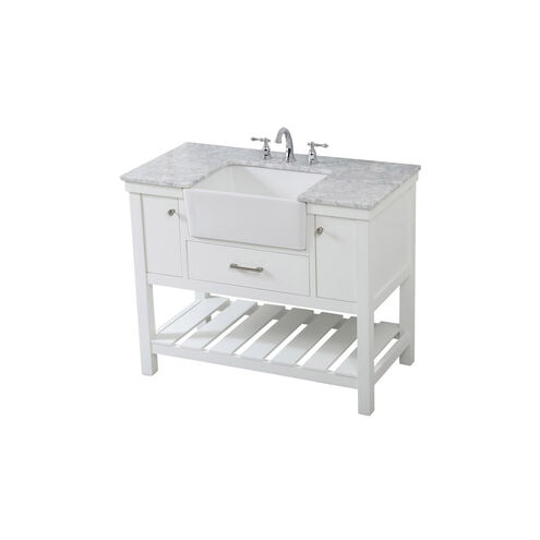 Clement 42 X 22 X 34 inch White Bathroom Vanity Cabinet