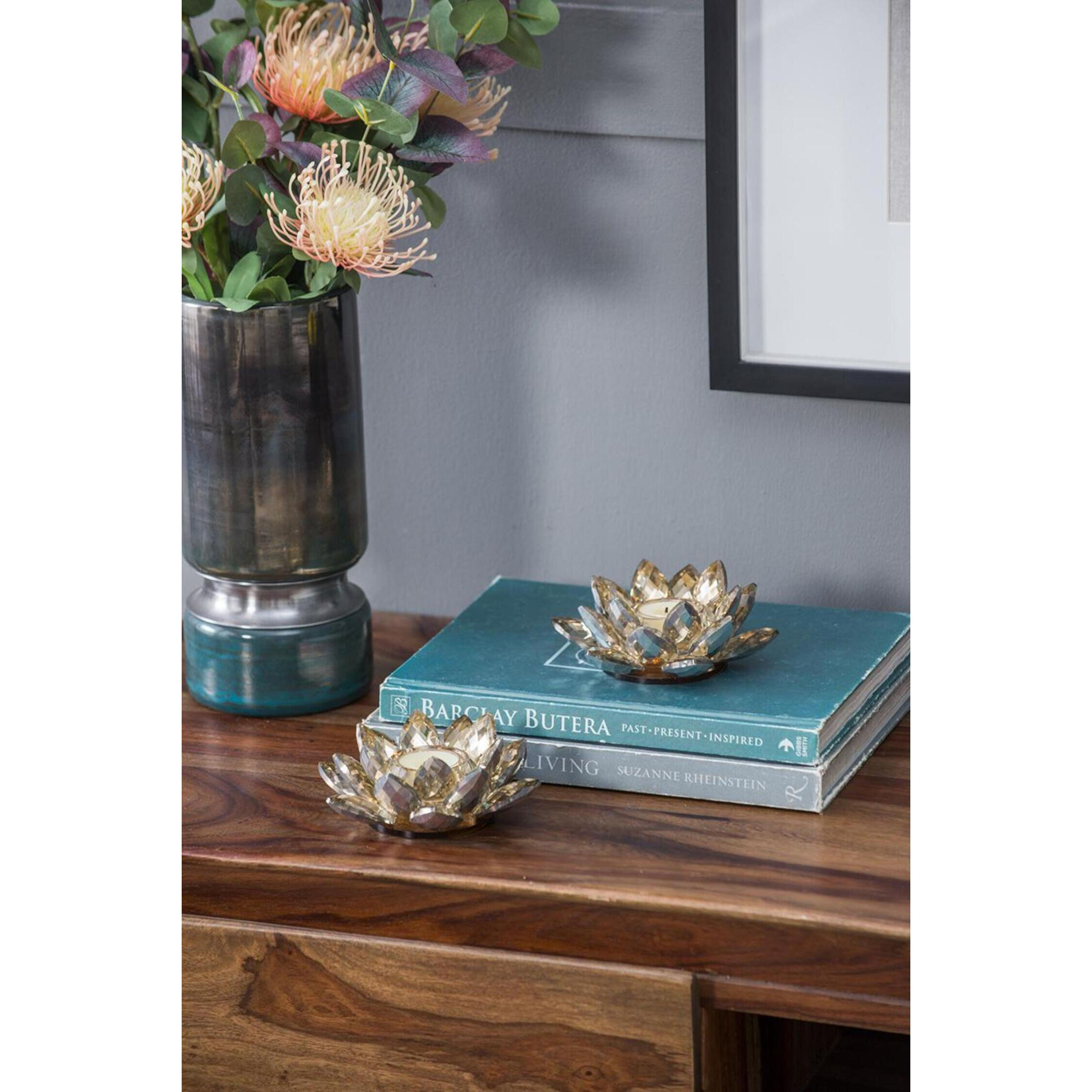 Lotus 5.9 X 2.2 inch Candleholder