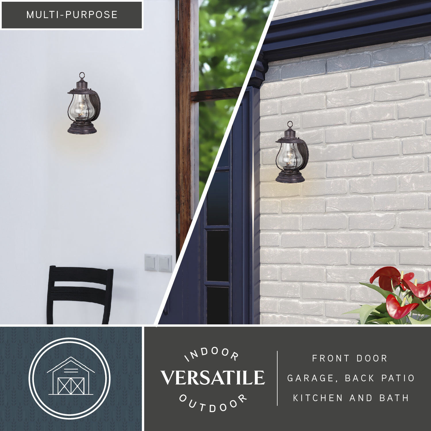 Dockside LED 12.75 inch Weathered Patina Outdoor Wall