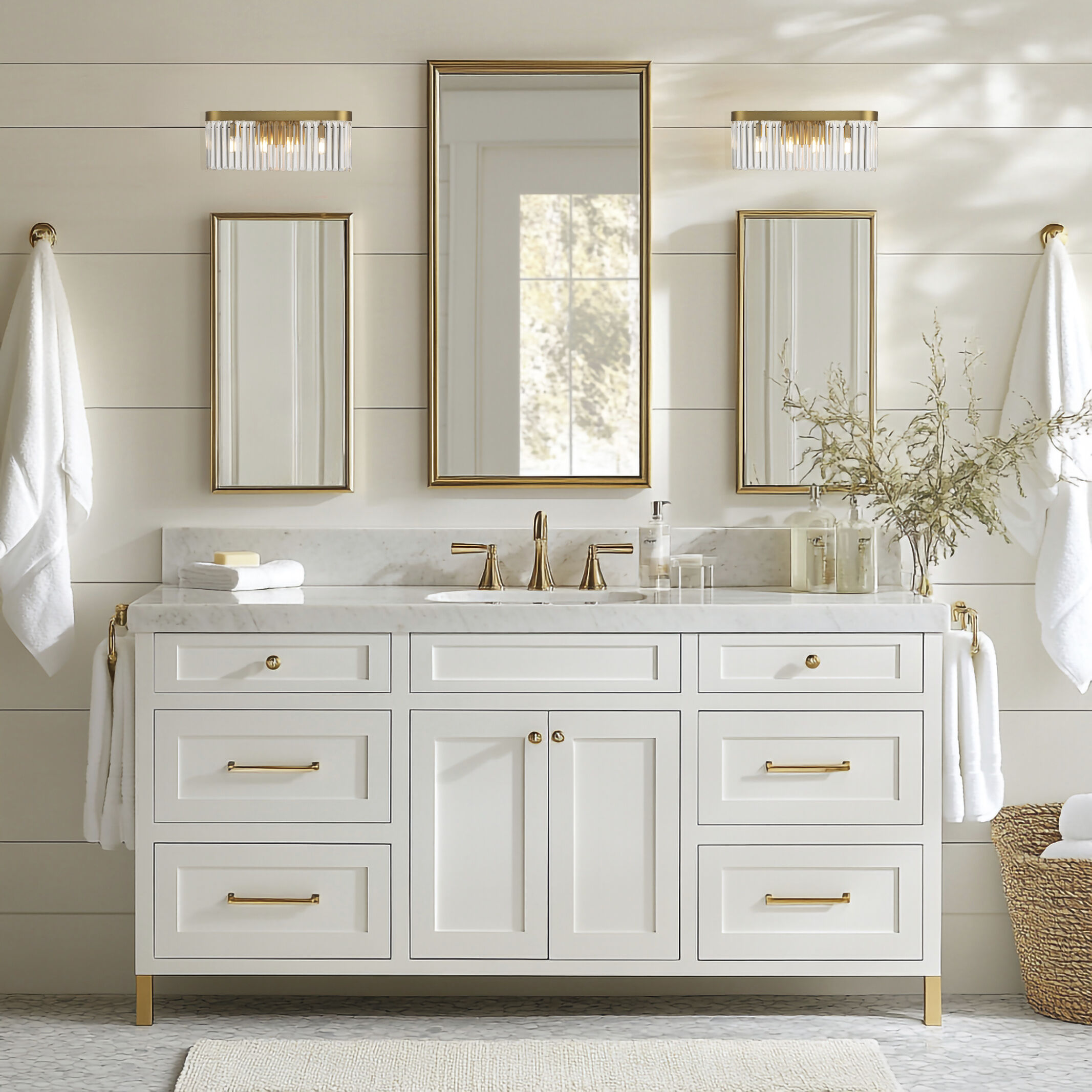 Emory Bath Vanity Light Wall Light in Modern Gold