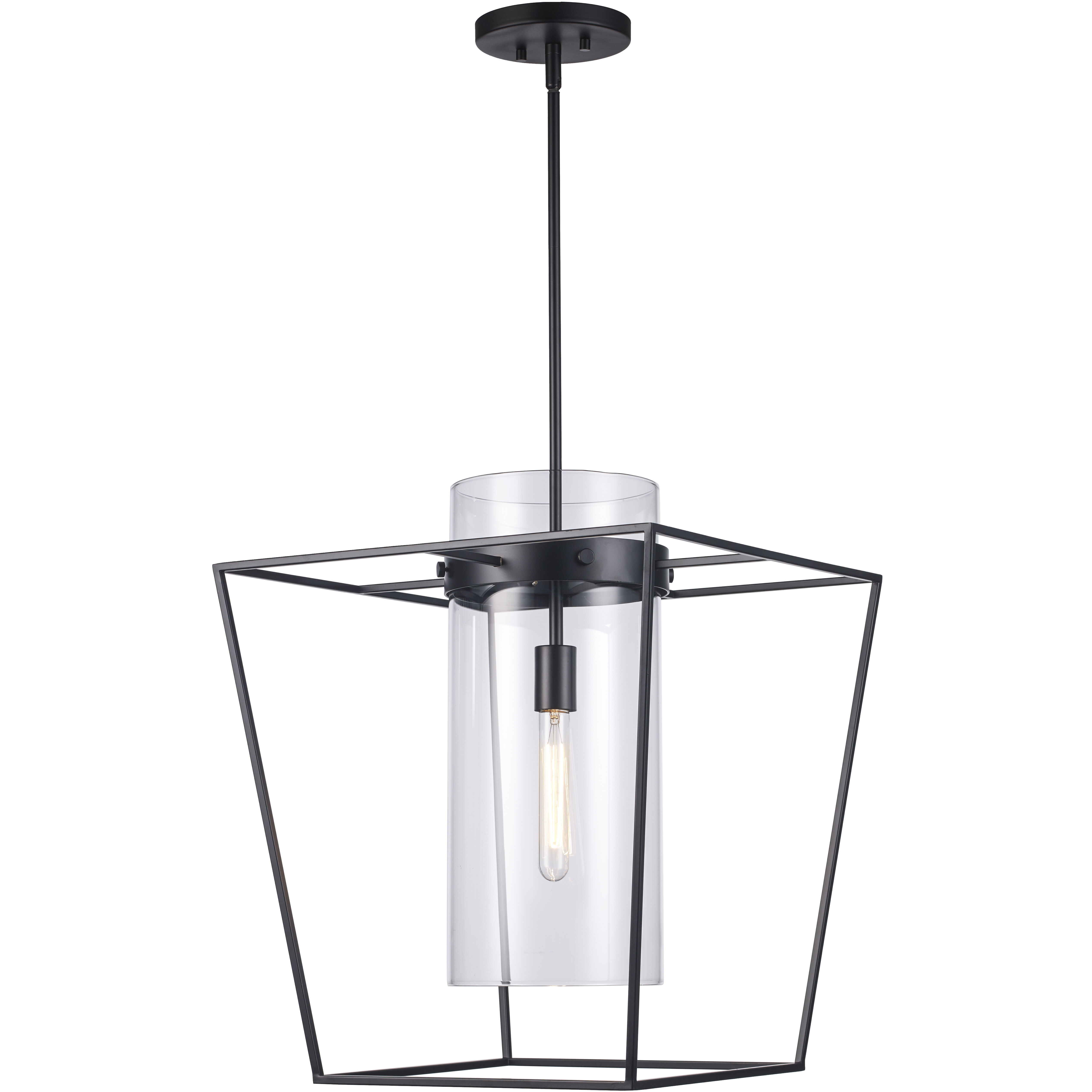 Nova 1 Light 18 inch Black Pendant Ceiling Light