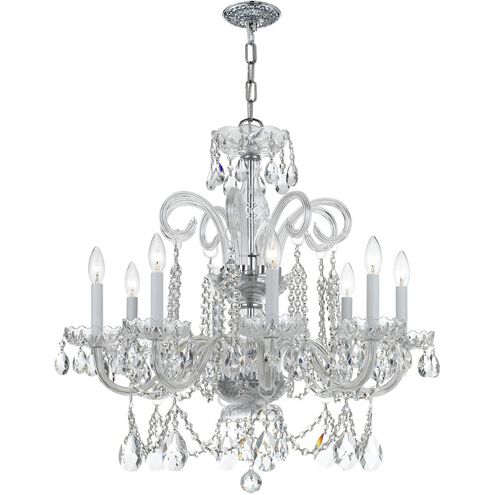 Traditional Crystal 8 Light 27.00 inch Chandelier