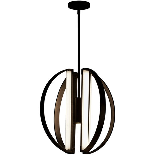 Liv LED 18 inch Matte Black Chandelier Ceiling Light