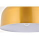 Etude 1 Light 16.5 inch Satin Gold Pendant Ceiling Light