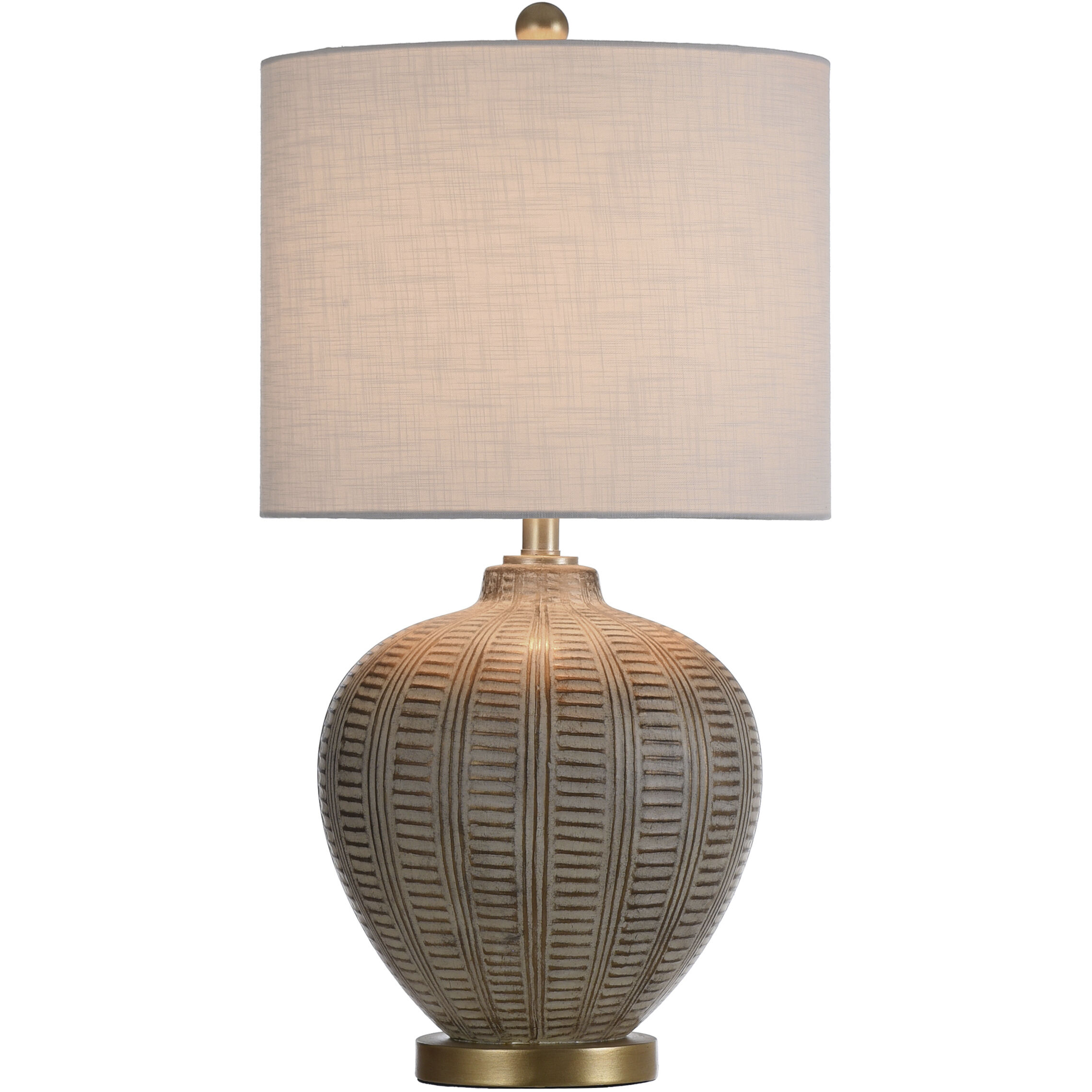Baffo 29 inch 150.00 watt Gold and Cream Table Lamp Portable Light