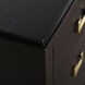 Samantha 25 X 17.75 inch Black and Antique Gold Nightstand