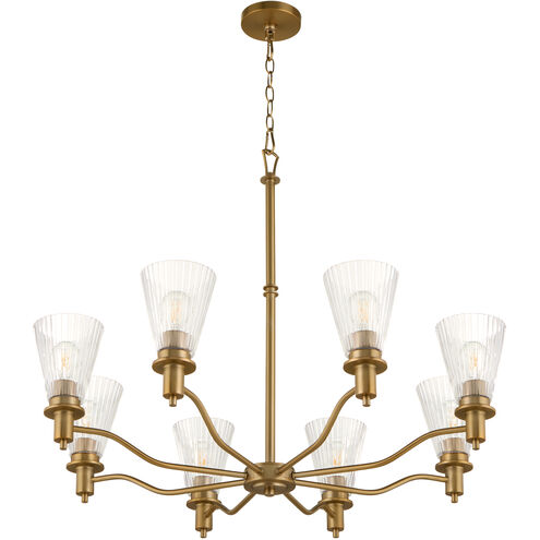 Lawton 8 Light 35 inch Brushed Brass Chandelier Ceiling Light