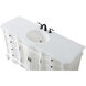 Danville 60 X 21 X 36 inch Antique White Vanity Sink Set