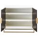 Crafton Mahogany with White and Satin Brass Cabinet