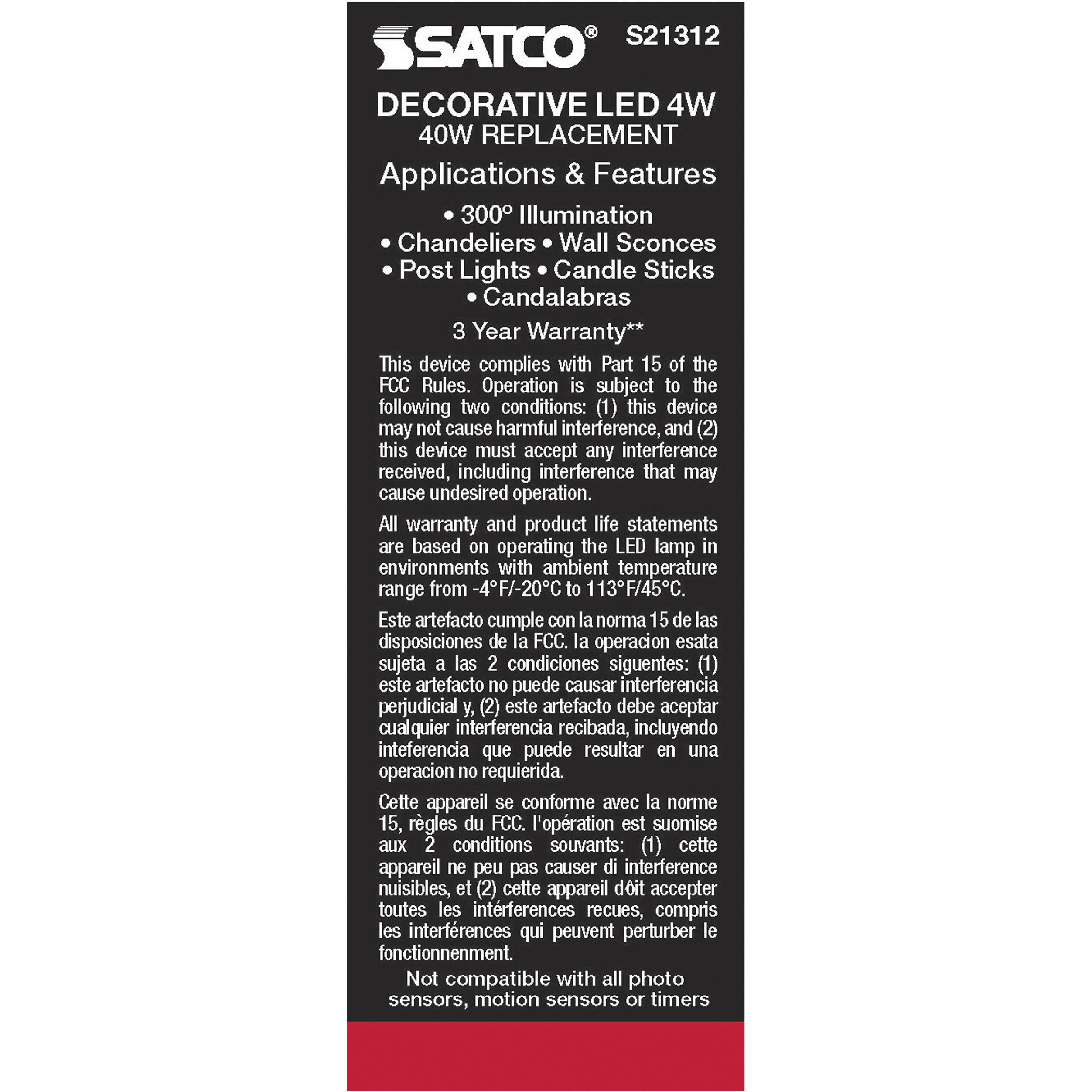 Lumos LED Medium Medium 4.00 watt 2700K LED Filament