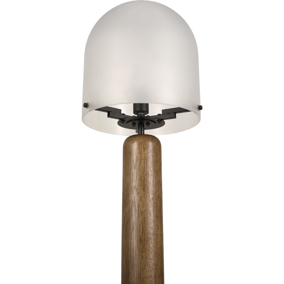 Mondo 60 inch 60 watt Dark Walnut Floor Lamp Portable Light