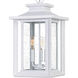 Wakefield 3 Light 11 inch White Lustre Outdoor Hanging Lantern