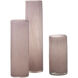 Gwendolyn 16 X 4 inch Vases in Pink Salt Glass, Set of 3