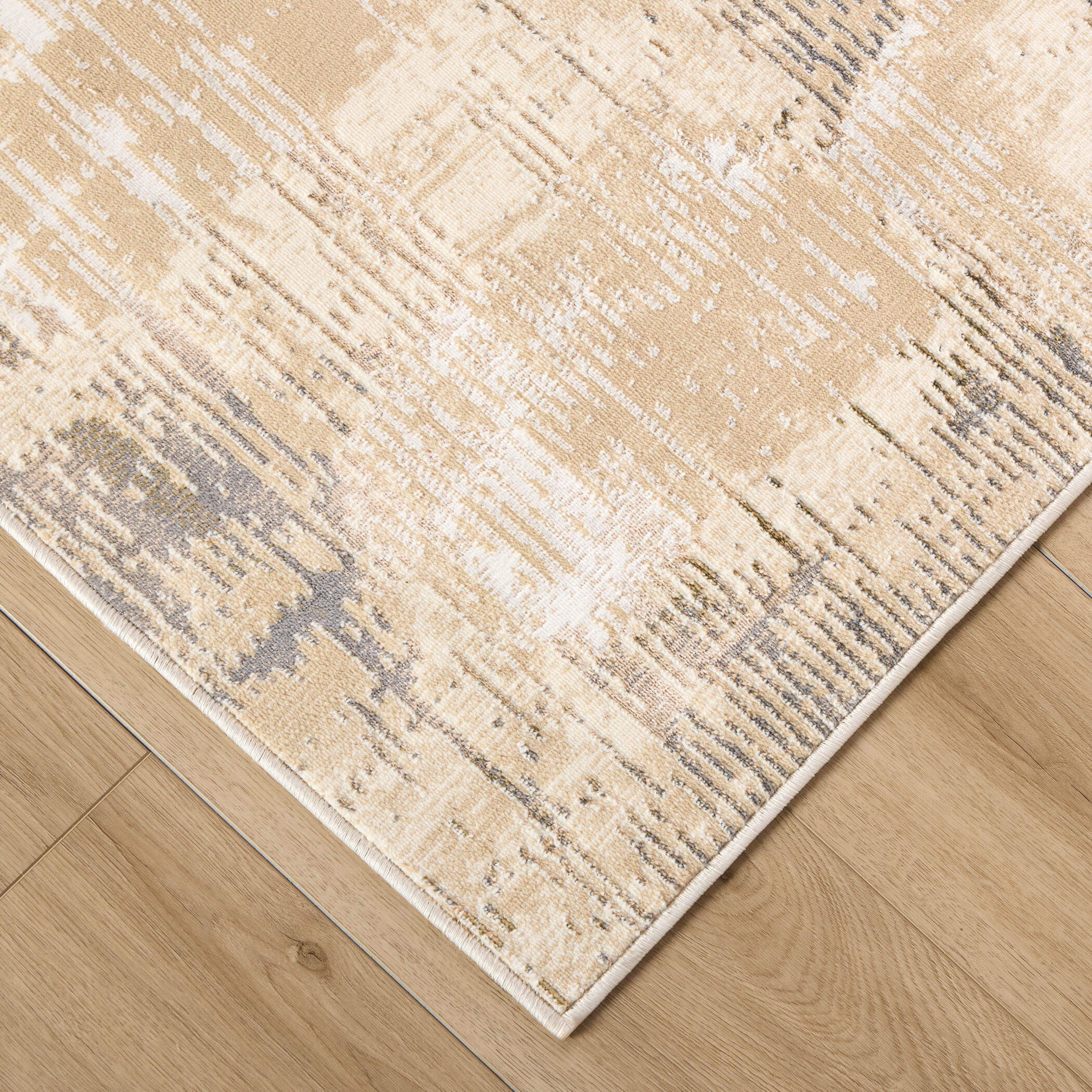 Salim Ivory and Brown Indoor Rug