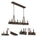 Duluth Island Linear Ceiling Light in Satin Bronze