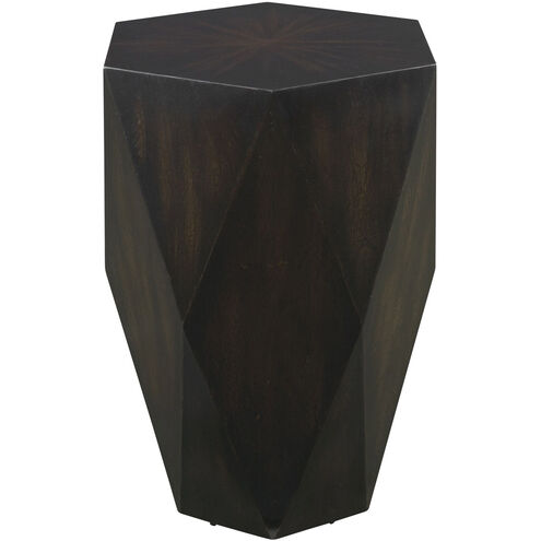Volker 24 X 19 inch Worn Black with Honey Undertones Side Table