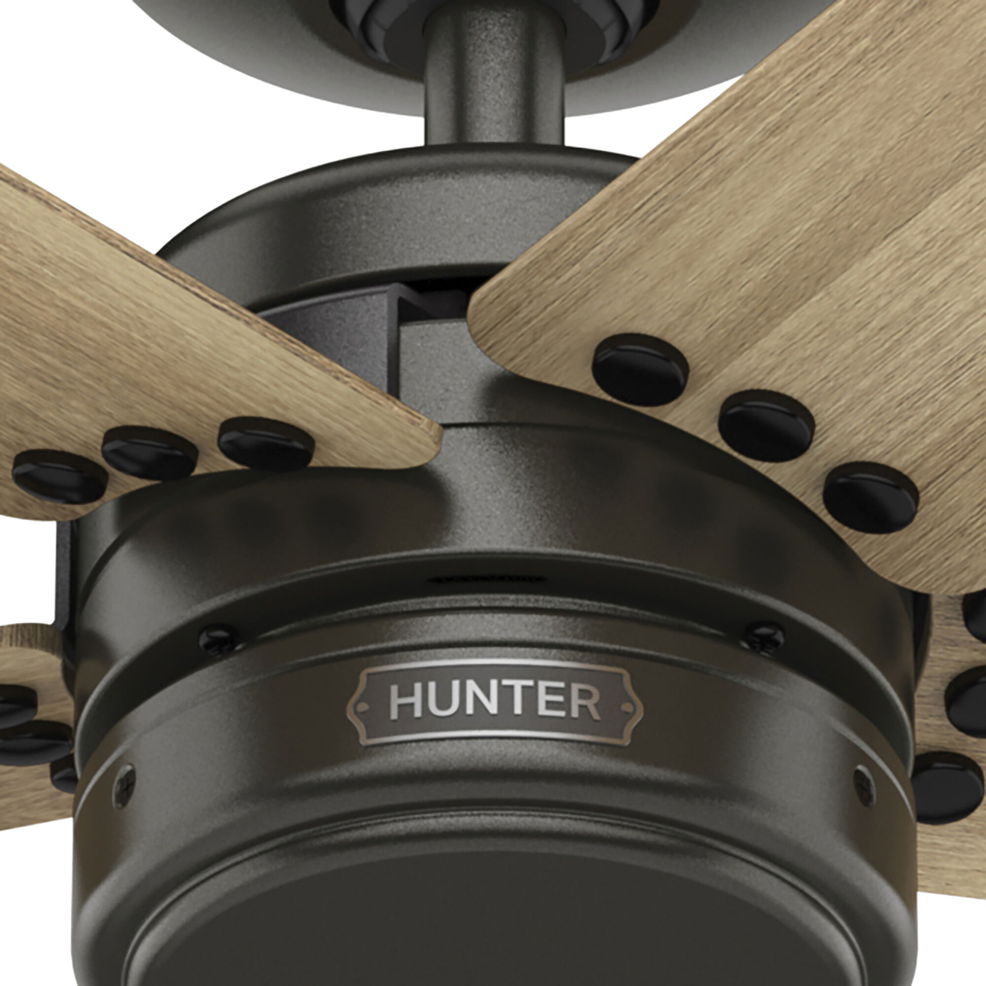 Burton 52 inch Noble Bronze with Golden Maple Blades Outdoor Ceiling Fan