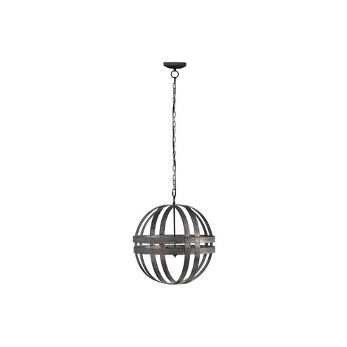 Kenzo 20 inch Antique Silver Chandelier Ceiling Light