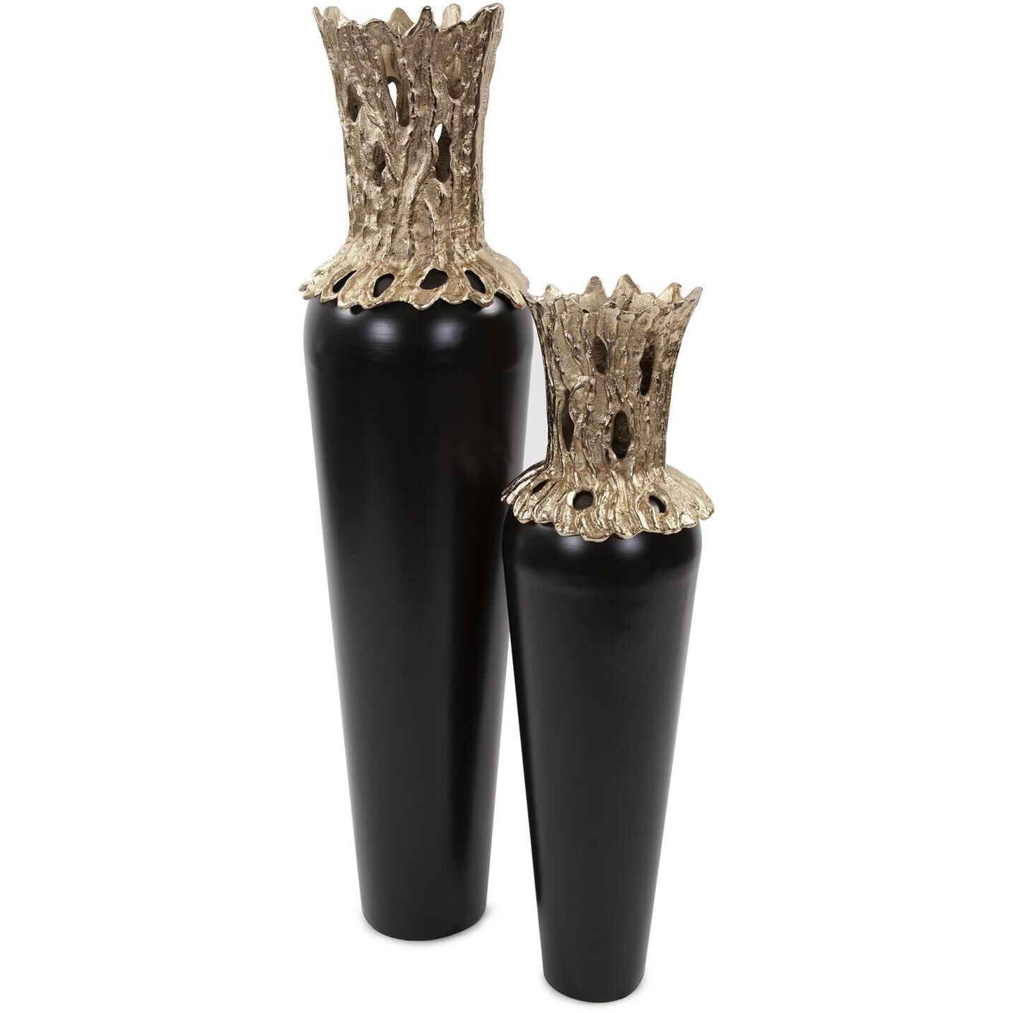 Black Zetian 37 X 10 inch Vase, Short