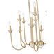 Allistair Linear Chandelier Ceiling Light in Modern Gold