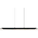Valira LED 47 inch Black Chandelier Ceiling Light