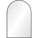 Waren 36 X 24 inch Matte Black Wall Mirror