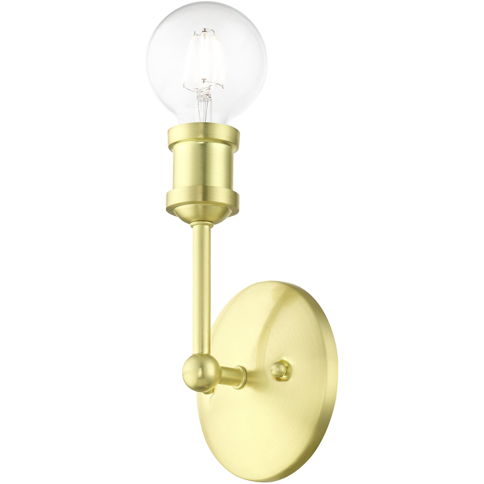 Lansdale 1 Light 5 inch Satin Brass Vanity Sconce Wall Light