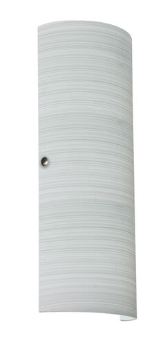Besa Lighting Torre 18 2 Light 7 inch Satin Nickel ADA Wall Sconce Wall Light in Incandescent, Chalk Glass 8193KR-SN - Open Box