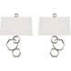 Deseret 2 Light 14 inch Brushed Nickel Sconces Wall Light, Set of 2