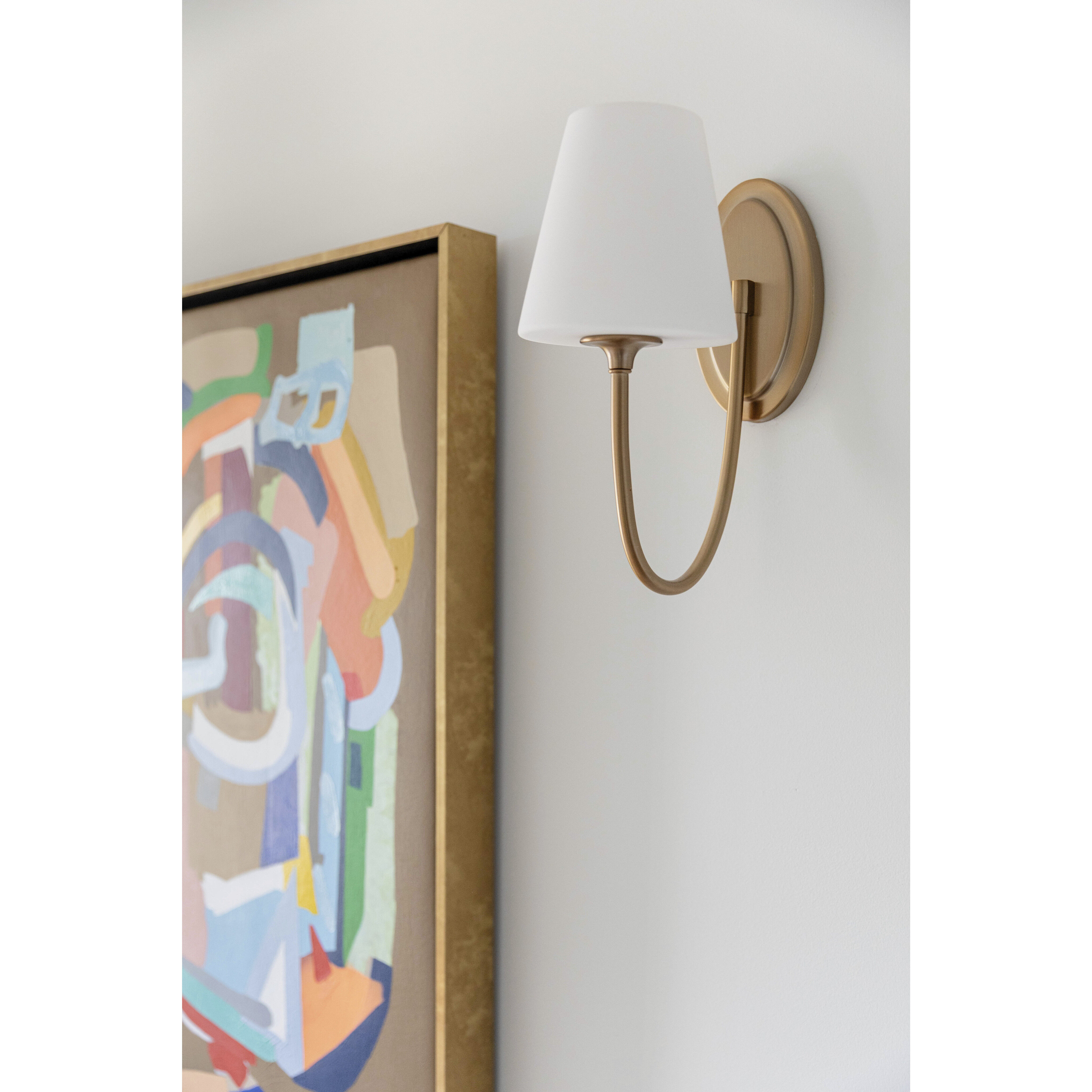 Juno Bath Sconce Wall Light in Vibrant Gold