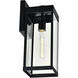 Windsor 1 Light 14.5 inch Black Outdoor Wall Light