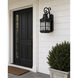 Nantucket 4 Light 32 inch Country Forge Outdoor Wall Mount