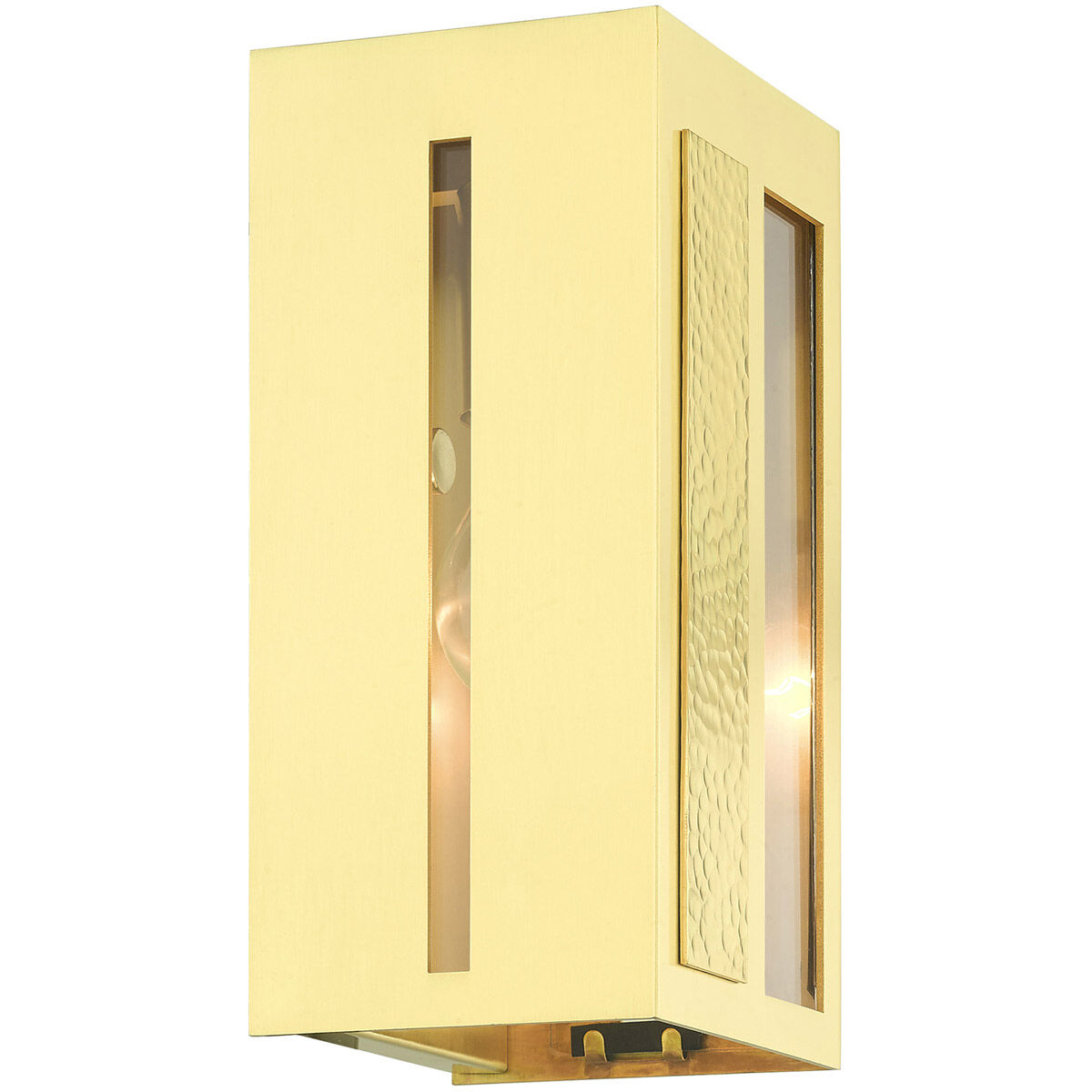 Lafayette 1 Light 9 inch Satin Brass Outdoor ADA Wall Lantern