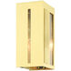 Lafayette 1 Light 9 inch Satin Brass Outdoor ADA Wall Lantern