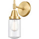 Caden 1 Light 5 inch Satin Gold Sconce Wall Light
