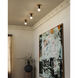 Calla 5.13 inch Brushed Gold Flush Mount Ceiling Light in Matte Opal Glass