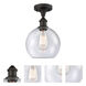 Ballston Athens 1 Light 8 inch Oil Rubbed Bronze Semi-Flush Mount Ceiling Light