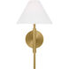 Drew & Jonathan Porteau 1 Light 9 inch Satin Brass Bath Vanity Wall Sconce Wall Light