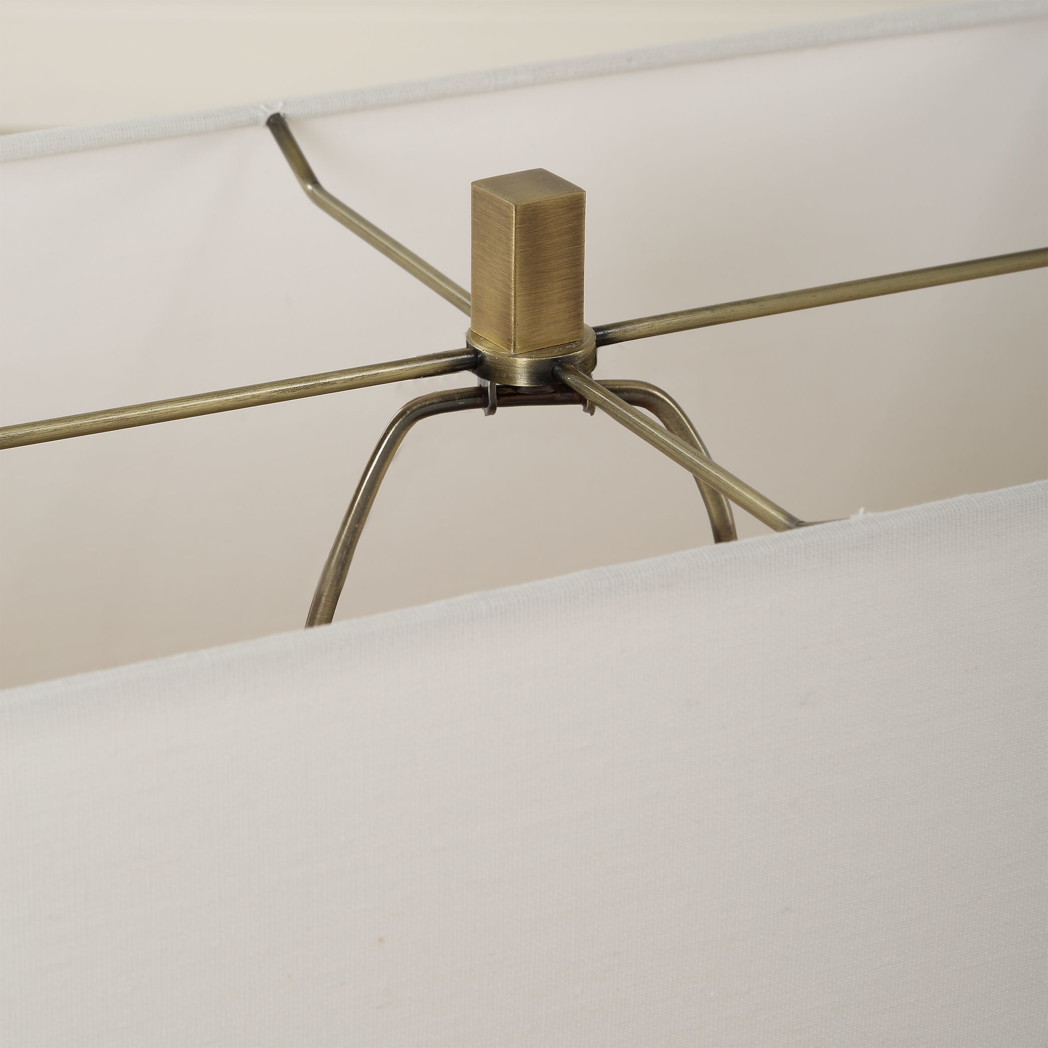 Turning Point 26 inch 150.00 watt Travertine and Brushed Antique Brass Table Lamp Portable Light