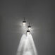 Double Bubble 3 Light 12 inch Black Multi-Light Pendant Ceiling Light