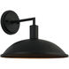 Farmley 1 Light 12 inch Matte Black Wall Sconce Wall Light